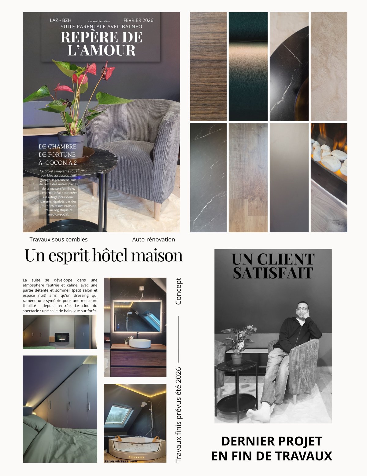 Projet 10x4 Maison de plain pied ATELIERS RONA - Avant/après - Rénovation (étude - architecture d'intérieur)